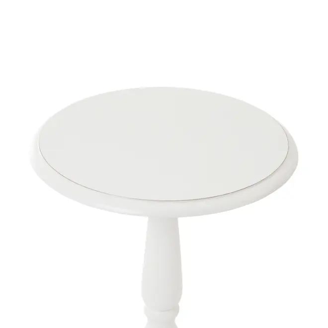 MESA LATERAL REDONDA 45 CM PILLIER - BRANCO PROVENCE - Foto 5