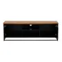 RACK 2 PORTAS 1,40 M X 35 CM SHELVES - PRETO/NOZES - Foto 3