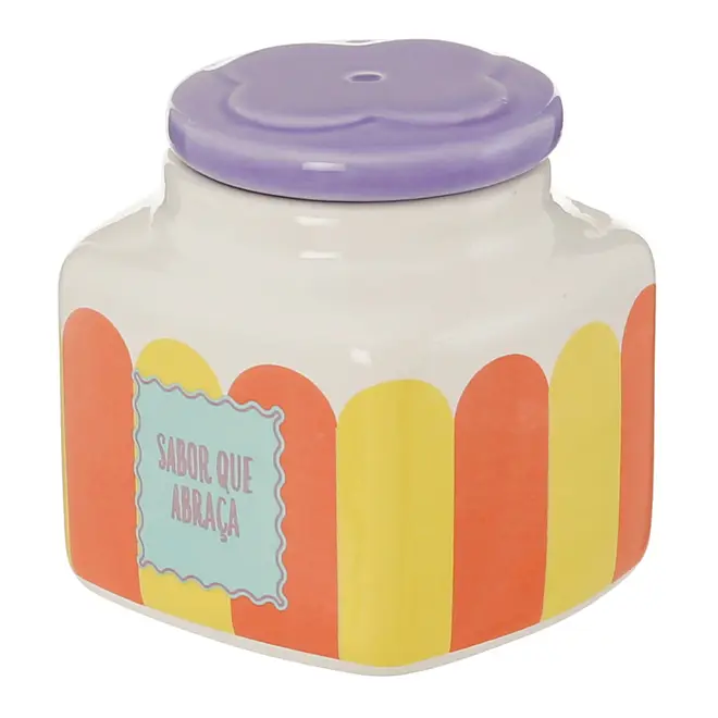 PORTA-TEMPEROS KIT COM 3 PEÇAS CIRCUS - BRANCO/MULTICOR - Foto 6