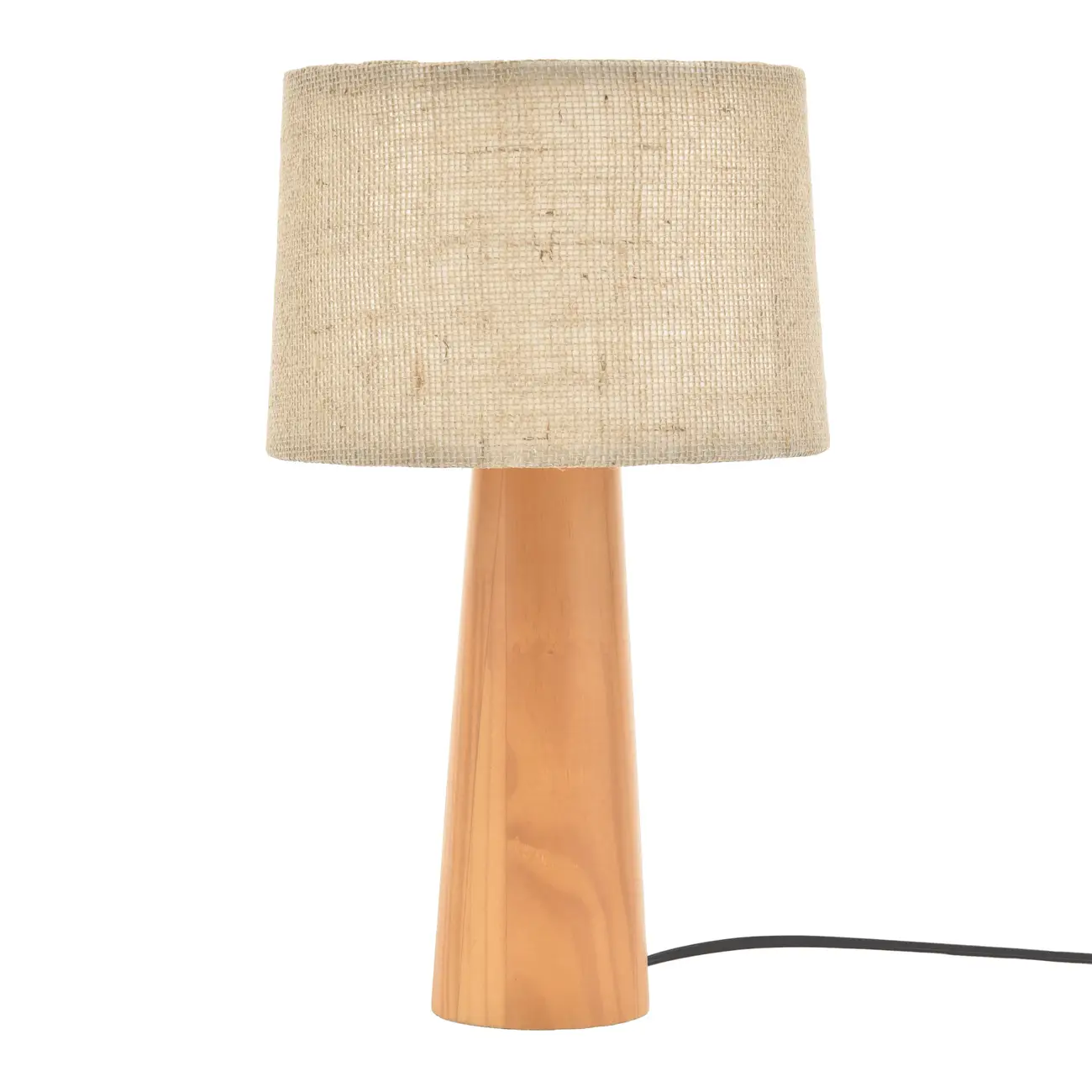 LUMINÁRIA DE MESA MASSIV C/CUP K - AMÊNDOA/JUTA - Foto 2