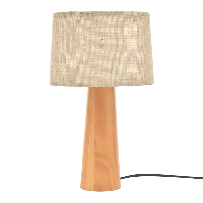 LUMINÁRIA DE MESA MASSIV C/CUP K - AMÊNDOA/JUTA - Foto 2