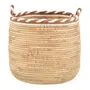 CESTO 39 CM X 35 CM PIRANGY - FIBRA CLARA/CANELA DO CEILÃO - Foto 1