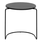 MESA LATERAL CONJUNTO COM 2 PEÇAS LOOP - PRETO/PRETO - Foto 11