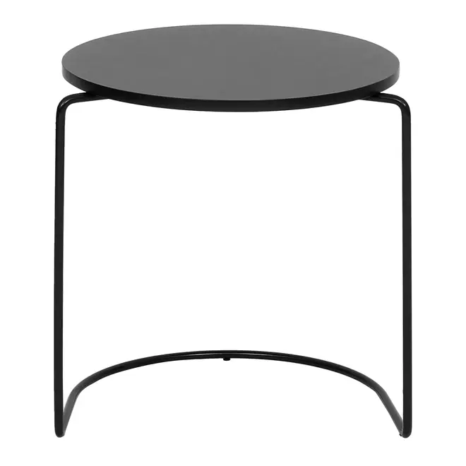 MESA LATERAL CONJUNTO COM 2 PEÇAS LOOP - PRETO/PRETO - Foto 11