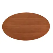 TULIPE MESA OVAL 1,98 M X 1,22 M MADEIRA - BRANCO BRILHANTE/NOZES - Foto 5
