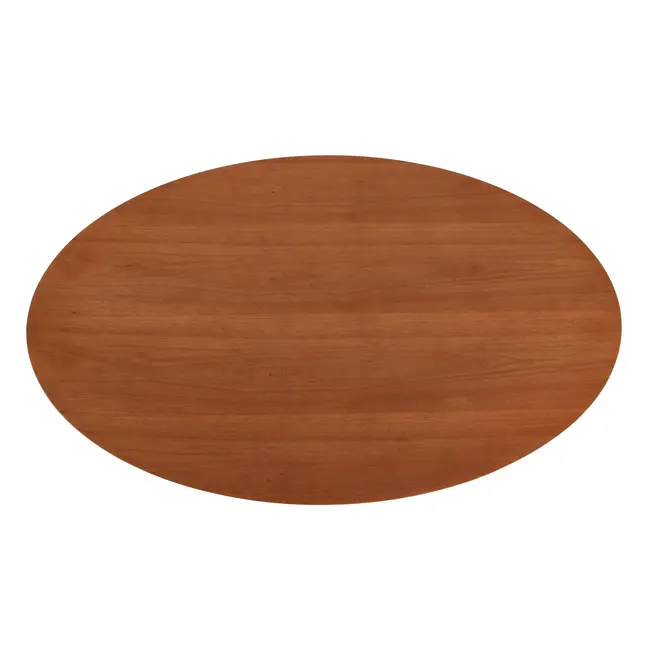 TULIPE MESA OVAL 1,98 M X 1,22 M MADEIRA - BRANCO BRILHANTE/NOZES - Foto 5