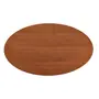 TULIPE MESA OVAL 1,98 M X 1,22 M MADEIRA - BRANCO BRILHANTE/NOZES - Foto 5