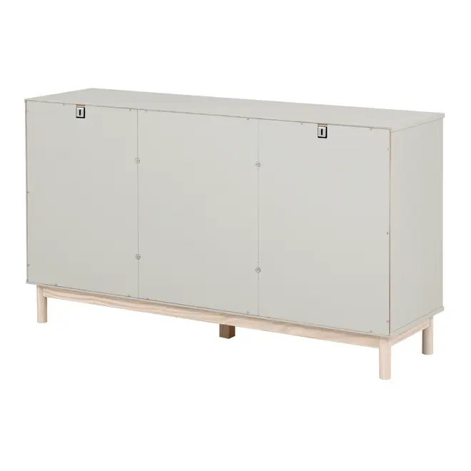 BUFFET 3 PORTAS 1,35 M X 38 CM SNAB - FLANDRES/NATURAL WASHED - Foto 9