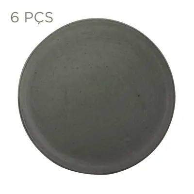 JOGO DE PRATO RASO C/6 PEÇAS PALEO