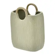 VASO 24 CM TRAMADINHO - AREIA/SÁLVIA - Foto 1
