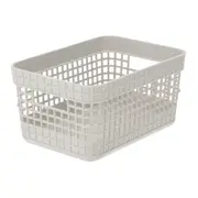 CESTO 10 CM X 20 CM X 14 CM GRID - OFF WHITE - Foto 5