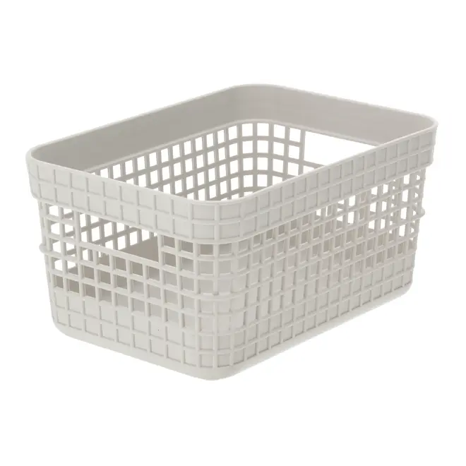 CESTO 10 CM X 20 CM X 14 CM GRID - OFF WHITE - Foto 5