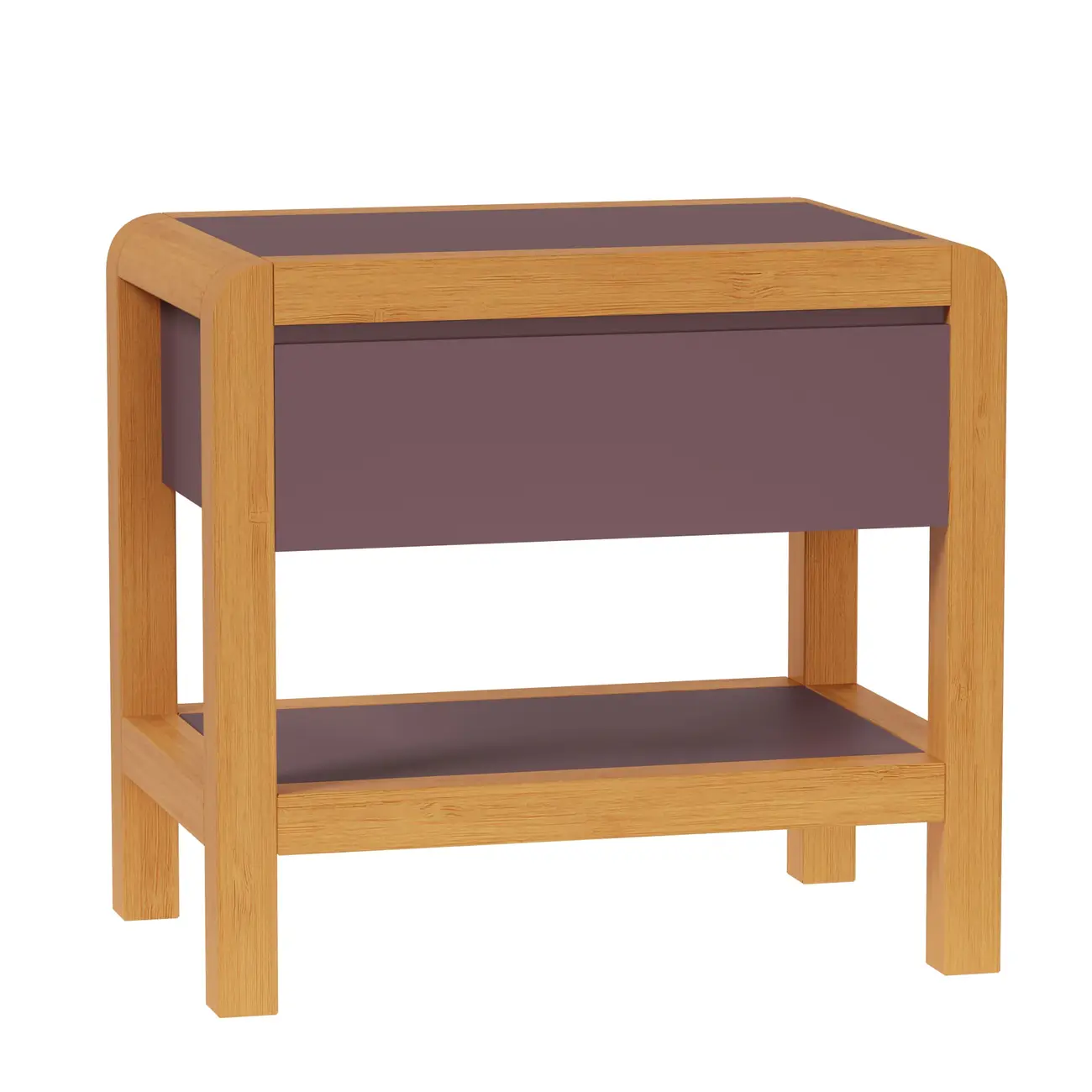 MESA DE CABECEIRA 1 GAVETA KANT - RUBY MOCHA/AMÊNDOA - Foto 15