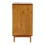 CÔMODA 4 GAVETAS/1 PORTA DE CORRER COM PALHINHA 90 CM X 40 CM PALHANDI - AMÊNDOA/NATURAL - Foto 6