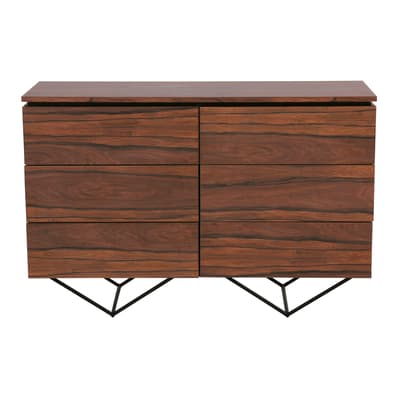 CÔMODA 6 GAVETAS 1,20 M X 42 CM HEPTA