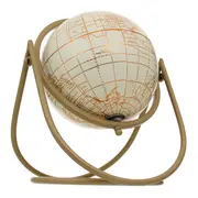 ADORNO MESA 25 CM MUNDI GLOBO TERRESTRE - OFF WHITE/DOURO - Foto 5
