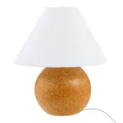 LUMINÁRIA DE MESA MADGE C/CUP A - NATURAL/BRANCO - Foto 1