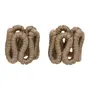 ARGOLA PARA GUARDANAPO CONJUNTO COM 2 PEÇAS ARABESCO - CAMELO - Foto 5