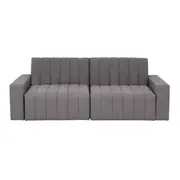 SOFÁ-CAMA RETRÁTIL E RECLINÁVEL 3 LUGARES SNOOZE - CINZA - Foto 5