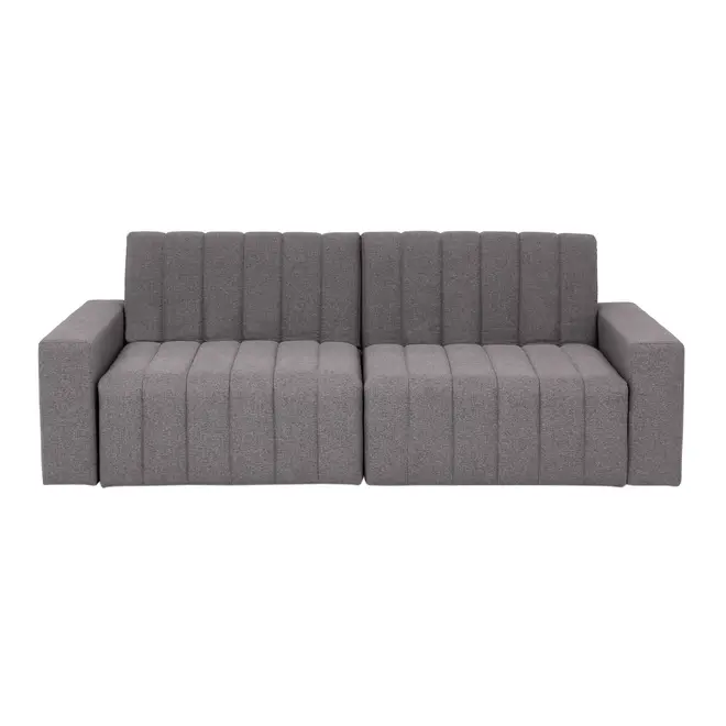 SOFÁ-CAMA RETRÁTIL E RECLINÁVEL 3 LUGARES SNOOZE - CINZA - Foto 5