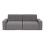 SOFÁ-CAMA RETRÁTIL E RECLINÁVEL 3 LUGARES SNOOZE - CINZA - Foto 5