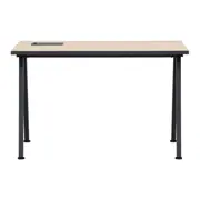 MESA 1,20 M X 60 CM COM CAIXA PARA CONECTIVIDADE ALETA - KONKRET/OAK TAMMI - Foto 1