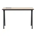 KONKRET/OAK TAMMI - MESA 1,20 M X 60 CM COM CAIXA PARA CONECTIVIDADE ALETA