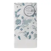 GUARDANAPO 39 CM X 39 CM PACOTE COM 20 PEÇAS BOUQUET XODÓ - BLEU CENDRÉ/BRANCO - Foto 1