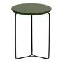 PRETO/MUSGO - MESA LATERAL REDONDA 40 CM TRIQUET