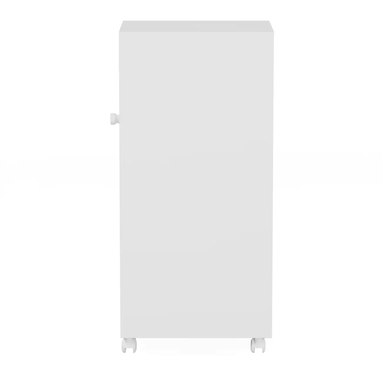 ARMÁRIO PARA LAVANDERIA BAIXO 1 PORTA COM RODÍZIOS ALL WEEK - BRANCO - Foto 3