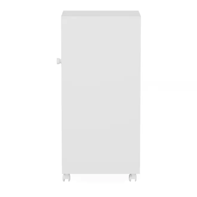ARMÁRIO PARA LAVANDERIA BAIXO 1 PORTA COM RODÍZIOS ALL WEEK - BRANCO - Foto 3