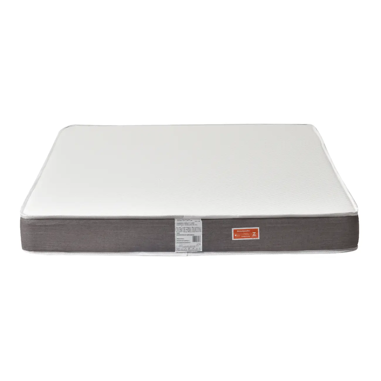COLCHÃO DE ESPUMA DUO DE CASAL 1,38 M X 1,88 M X 16 CM TATOU GULDI - CINZA/BRANCO - Foto 8