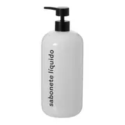 PORTA-SABONETE LÍQUIDO 1 L DAILY CARE - BRANCO/PRETO - Foto 3