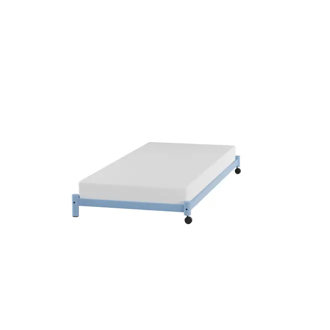CAMA DE SOLTEIRO INFERIOR 78 CM FLAT - AZUL CLARO - Foto 22