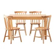 MESA COM 4 CADEIRAS ALENTEJO/SKAND - AMÊNDOA/CAJUEIRO JAPONÊS - Foto 1