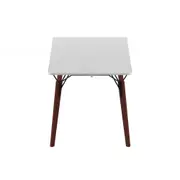MESA 1,60 M X 80 CM OVNI - NOZES/BRANCO - Foto 3