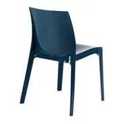 CADEIRA DE JANTAR EMPILHÁVEL JUNO - ULTRAMARINE PROFUNDO - Foto 4
