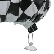 TOUCA PARA BANHO COM VENTOSA CAVEIRA PIXEL - PRETO/BRANCO - Foto 6