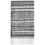 GUARDANAPO 39 CM X 39 CM PACOTE COM 20 PEÇAS MIREMBA - BRANCO/PRETO - Foto 1