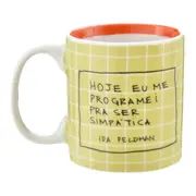 CANECA 330 ML IDA - SER SIMPÁTICA - VERDE CLARO/TERRACOTA - Foto 4