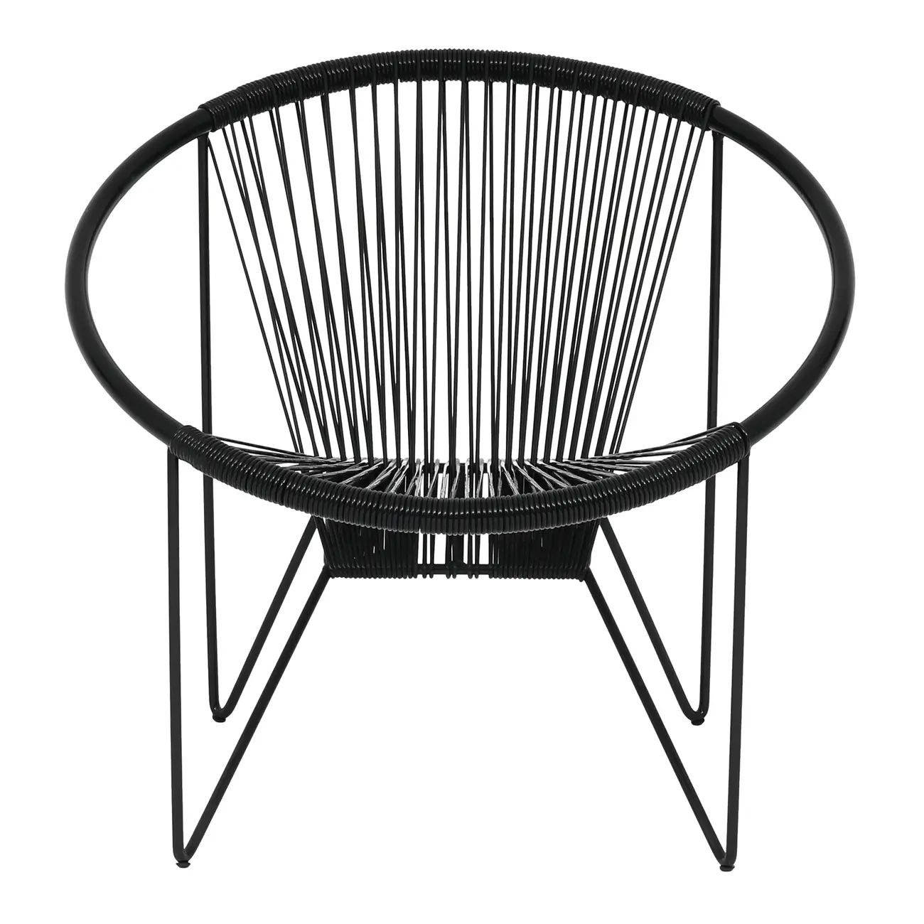 POLTRONA ESPAGUETE STRING - PRETO/PRETO - Foto 2