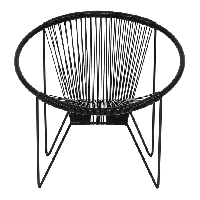 POLTRONA ESPAGUETE STRING - PRETO/PRETO - Foto 2