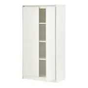 ARMÁRIO PARA ESCRITÓRIO ALTO 2 PORTAS START UP - BRANCO/BRANCO - Foto 4