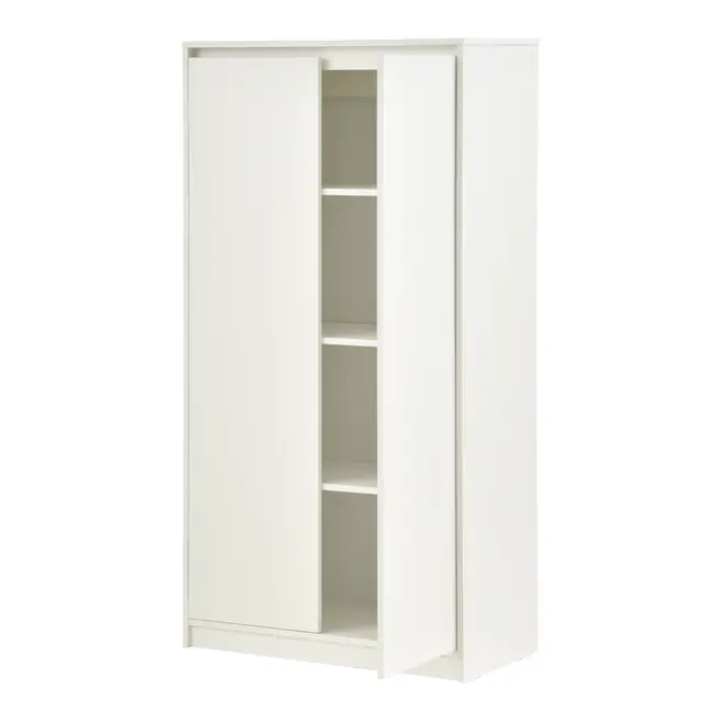 ARMÁRIO PARA ESCRITÓRIO ALTO 2 PORTAS START UP - BRANCO/BRANCO - Foto 4