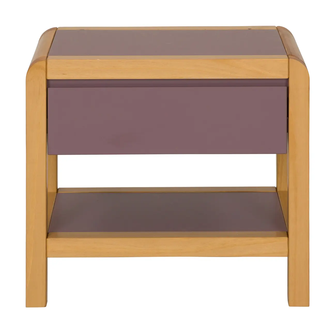 MESA DE CABECEIRA 1 GAVETA KANT - RUBY MOCHA/AMÊNDOA - Foto 1