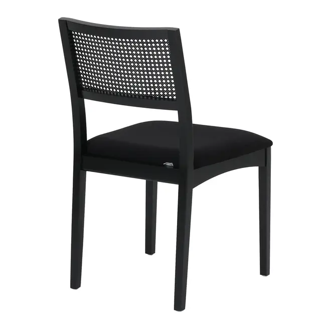 CADEIRA COM PALHINHA BOSSA - PRETO/PRETO - Foto 5