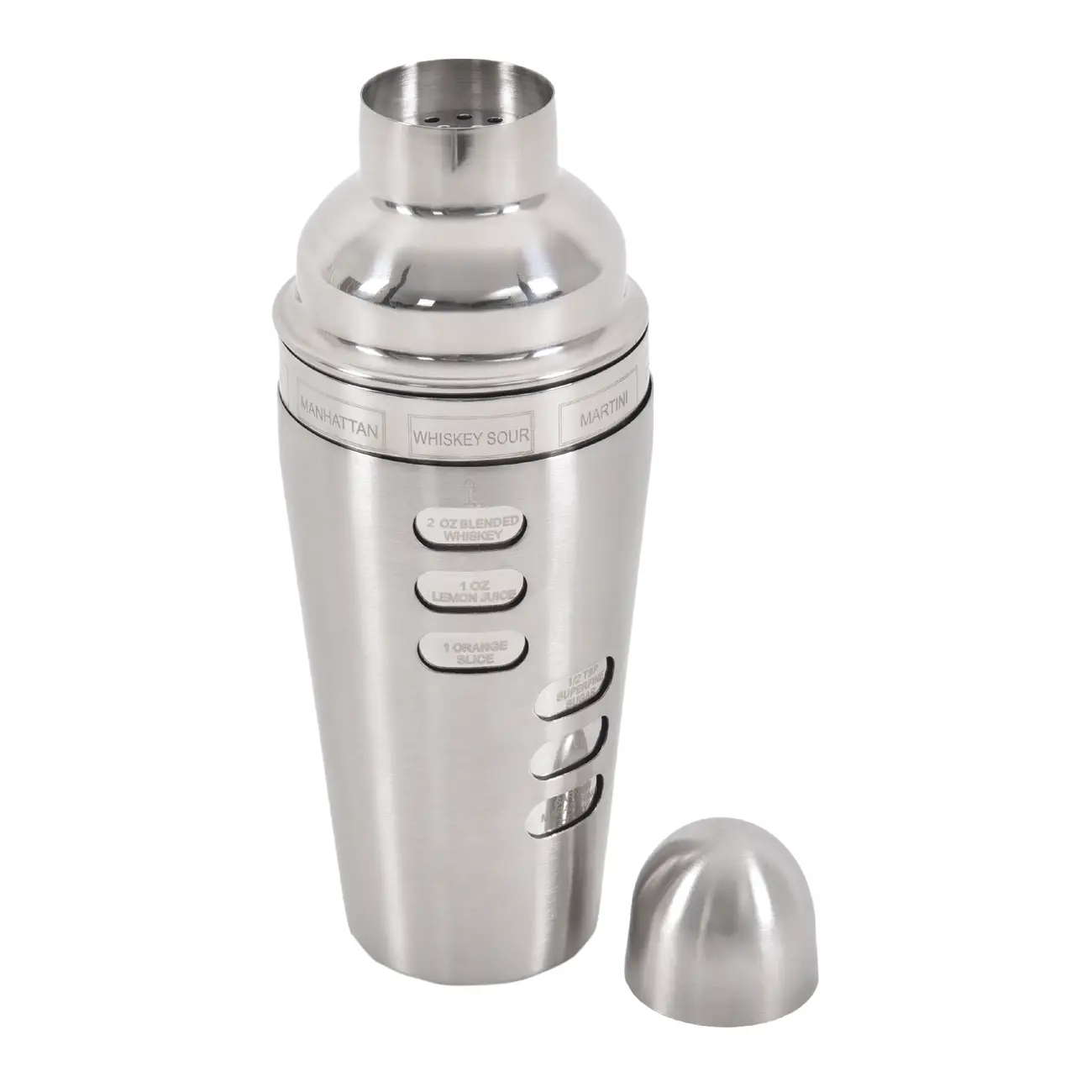 COQUETELEIRA COM RECEITAS 600 ML HELLIN - INOX - Foto 4