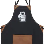 AVENTAL IT'S BBQ TIME - PRETO/BRANCO - Foto 2