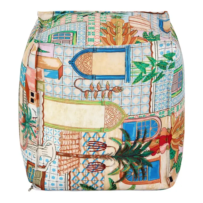 PUFF 45 CM X 45 CM SAUDADE TROPICAL - MULTICOR - Foto 3