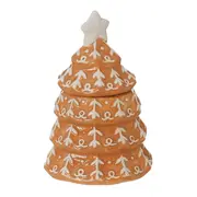 POTE DECORATIVO ÁRVORE VILAREJO NOEL - CASCA DE URUCUM/BRANCO - Foto 4